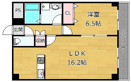 SUN AVANCE(1LDK/2階)の間取り写真
