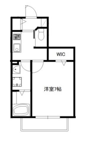 セルージュ(1K/2階)の間取り写真