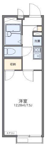 レオパレスプラスパ寿(1K/2階)の間取り写真