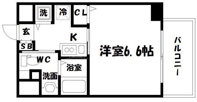 サムティ天満DIO(1K/10階)の間取り写真