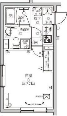 VERXEEDSTAIROMORIKITA(1K/2階)の間取り写真