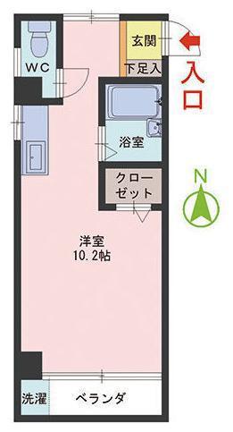 プラザ文京(ワンルーム/3階)の間取り写真
