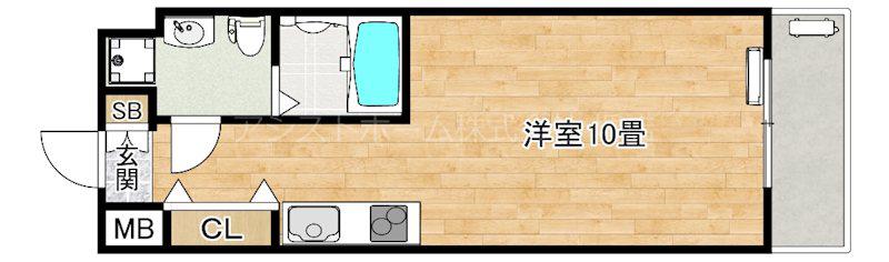 VITA NUOVA 堺(ワンルーム/6階)の間取り写真