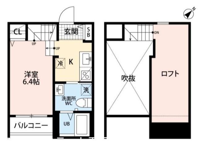 CRASTINE井尻(1SK/1階)の間取り写真