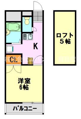 メゾンドアンジュ(1K/3階)の間取り写真