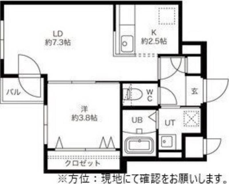 ENCHAN‐THE 環状通東(1LDK/3階)の間取り写真