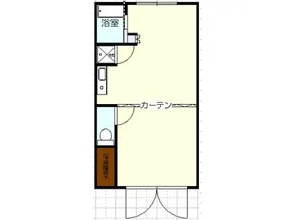 彩和荘(1K/1階)の間取り写真
