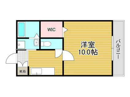 ハイツ・AKUA(1K/3階)の間取り写真