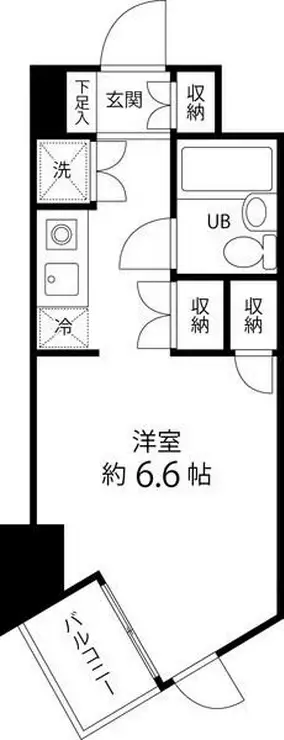 ドミトリー原町田 6階階 間取り