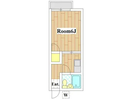 等々力ソフィアハイム(1K/1階)の間取り写真
