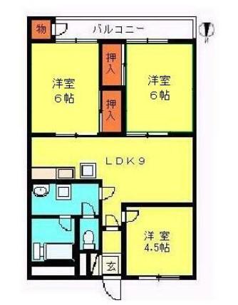 川口青木(3DK/2階)の間取り写真