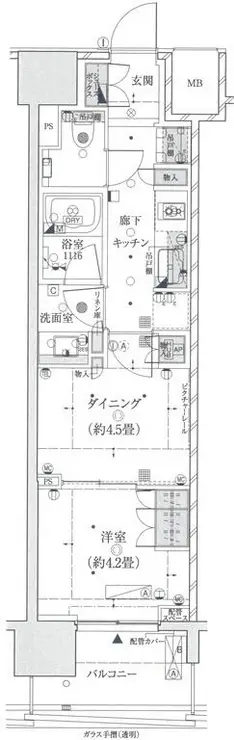 ザ・パークハウスアーバンス渋谷 10階階 間取り