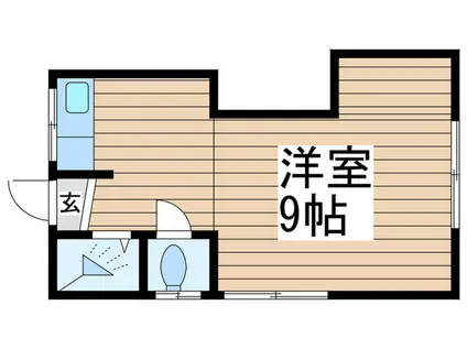 松井荘(ワンルーム/2階)の間取り写真