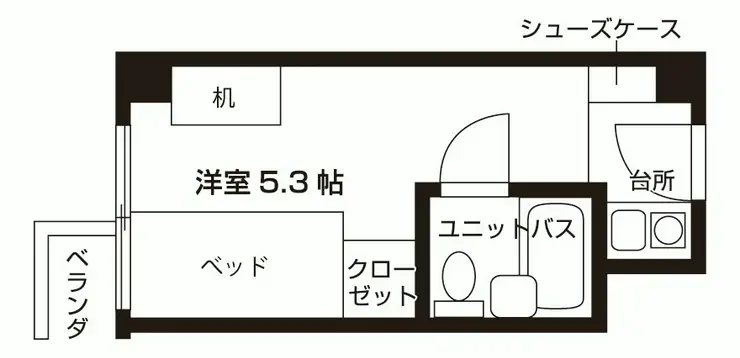 吉祥寺クローバーハイツ 3階階 間取り