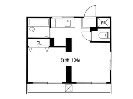 プラーズ南荻窪(ワンルーム/3階)の間取り写真