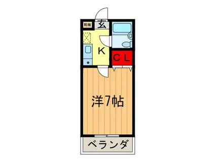 プレアール興戸(1K/3階)の間取り写真