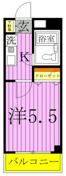 アルカディア 2階階 間取り