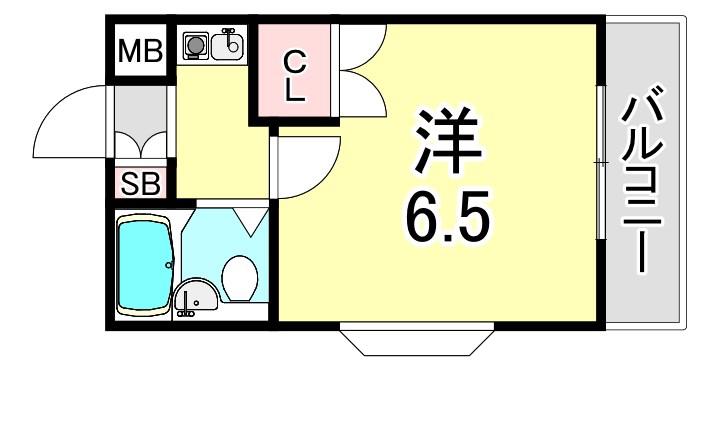 ハイツフォーシーズン(1K/2階)の間取り写真