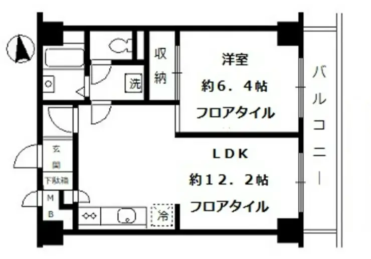 メゾン淀橋  3階階 間取り