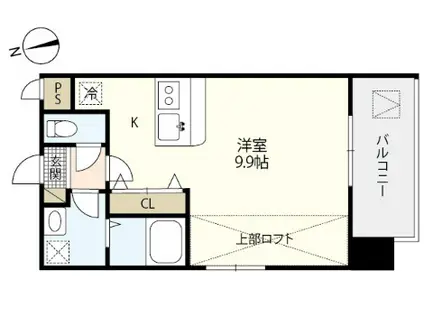GRANXIA井口(ワンルーム/2階)の間取り写真