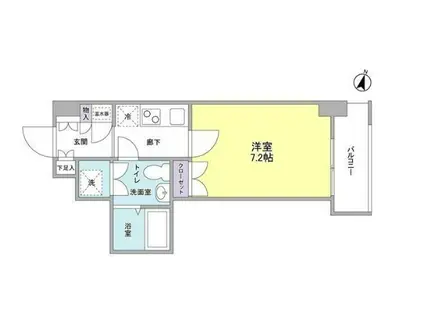 MSレジデンス エムズレジデンス(1K/4階)の間取り写真