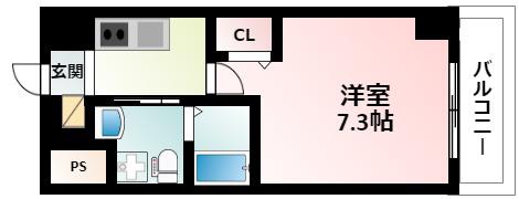エグゼ新大阪南(1K/3階)の間取り写真