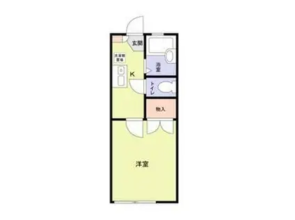 フルール五百石(1K/1階)の間取り写真