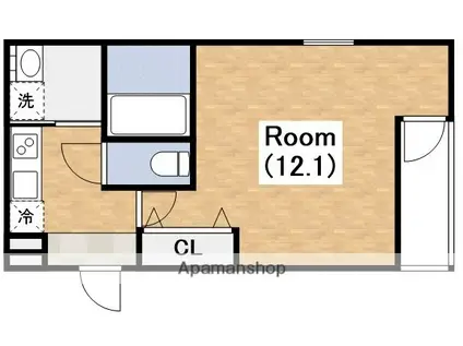 フジパレス清水丘V番館(1K/1階)の間取り写真