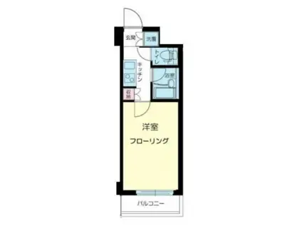 ルーブル鷺宮(1K/2階)の間取り写真