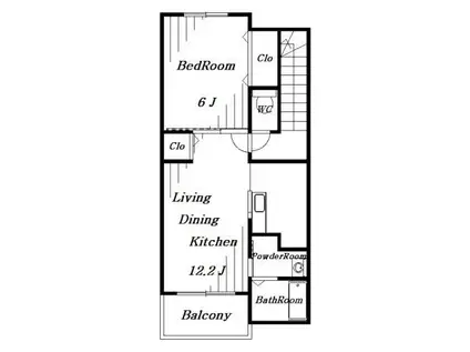 エフズコート東千葉C(1LDK/3階)の間取り写真