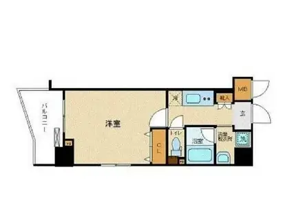 ZOOM飯田橋(1K/3階)の間取り写真