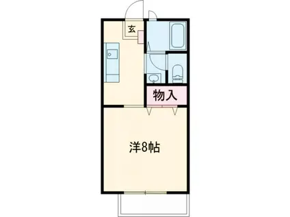 メゾンみさわ(1K/2階)の間取り写真