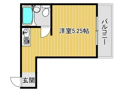 コスモメイト野田(ワンルーム/4階)の間取り写真
