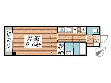 アーバンヒルズ国見(1K/5階)の間取り写真