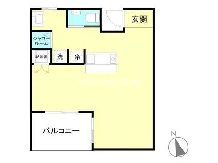 友田町ビルヂング(ワンルーム/4階)の間取り写真