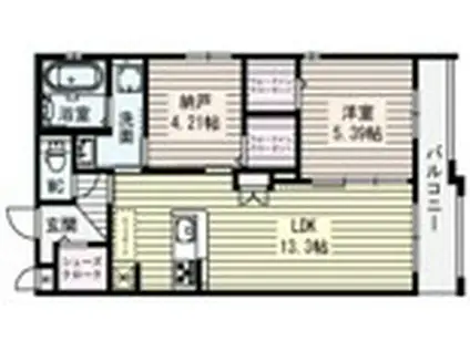 グローコートVII(2LDK/2階)の間取り写真