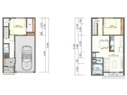 みらいベース甲佐(2LDK/1階)の間取り写真