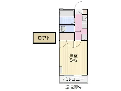 フラワーハウス泉中央(1K/1階)の間取り写真