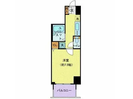 アーバイルトルム町田(1K/7階)の間取り写真