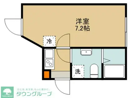 SOLENA瑞江(1K/1階)の間取り写真