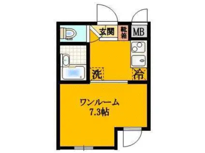 REAL新中野(ワンルーム/3階)の間取り写真