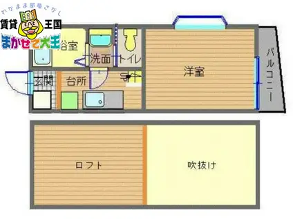 リラ千歳(1SK/1階)の間取り写真