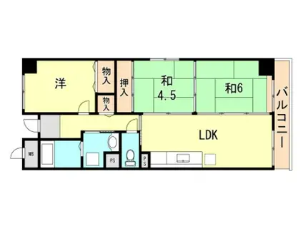 サンクラッソ神戸大開通STATION FRONT(3LDK/3階)の間取り写真