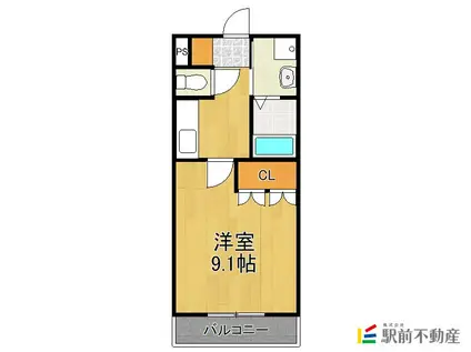 プロニティHOUSE(1K/1階)の間取り写真