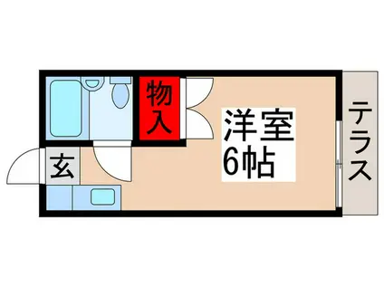 ホワイトハイツ(ワンルーム/1階)の間取り写真