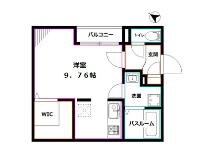 ブランシェ荻窪(ワンルーム/1階)の間取り写真