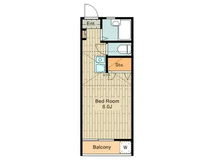 エルドラドくにたち(ワンルーム/2階)の間取り写真