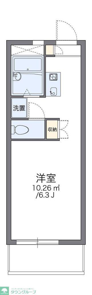 レオパレスサニーコートイシガキ(1K/1階)の間取り写真