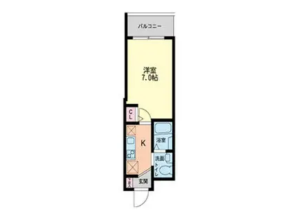 セレニテ本町グランテ(1LDK/12階)の間取り写真