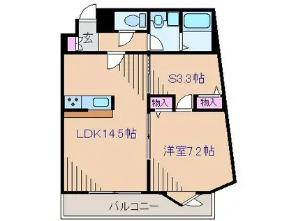 ルミエール妙蓮寺II(1SLDK/1階)の間取り写真